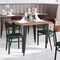 Flash Furniture Green Vinyl Dining Chairs - Walnut Wood Backs, 2PK 2-XU-DG6V5GNV-WAL-GG - alternate 2